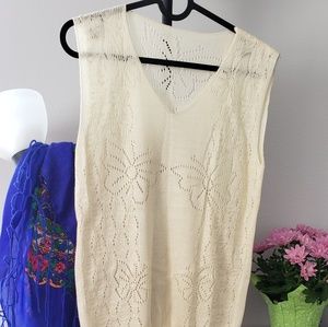 🥰👚Ivory knitted top👑